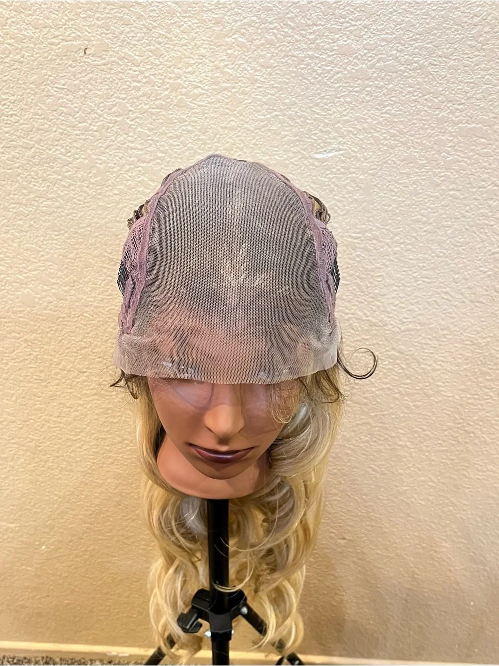 Blonde Long Wavy Lace Front Wig - Natural Blonde